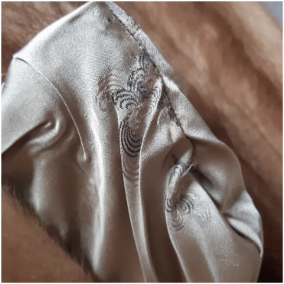 1960s Kosky Beige Mink Vintage Fur Shawl CollarJacket Coat - Picture 10 of 13